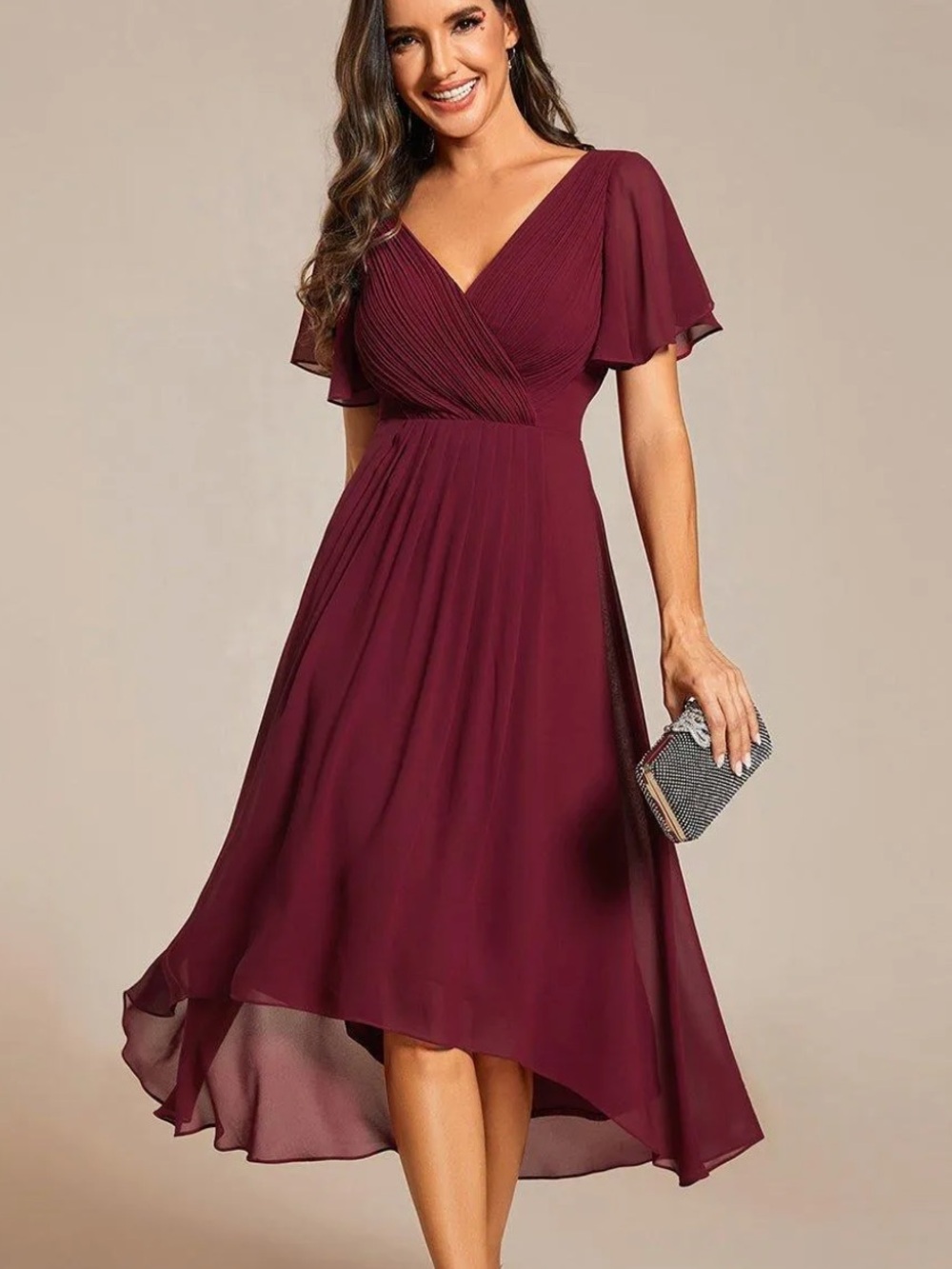 320. EVER PRETTY VNECK BRIDESMAID DRESS